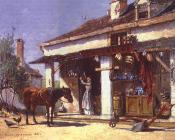 伊利运河上的商店的图解 - 大卫·梅特兰·阿姆斯特朗